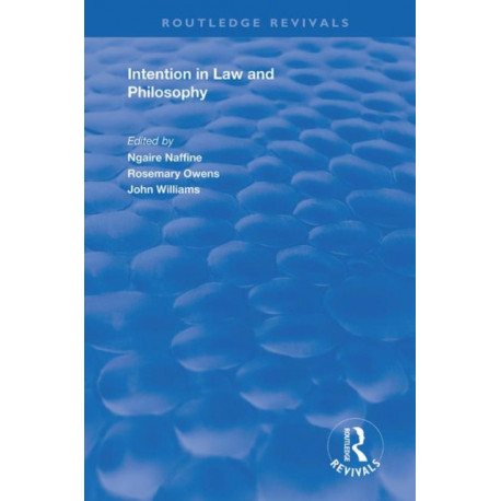 Intention in Law and Philosophy