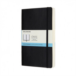 Moleskine Expanded Large Dotted Softcover Notebook: Black: Black
