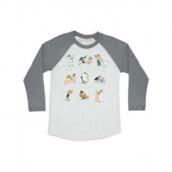 Read Like a Girl Unisex 3/4-Sleeve Raglan - Medium