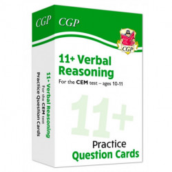11+ CEM Verbal Reasoning Revision Question Cards - Ages 10-11