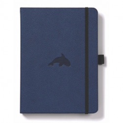 Dingbats A5+ Wildlife Blue Whale Notebook - Graph