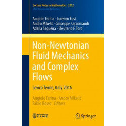 Non-Newtonian Fluid Mechanics and Complex Flows: Levico Terme, Italy 2016