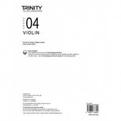 Trinity College London Violin Exam Pieces From 2020: Grade 4 (part only)