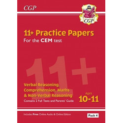11+ CEM Practice Papers: Ages 10-11 - Pack 4 (with Parents' Guide & Online Edition)