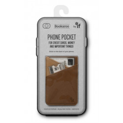 Bookaroo Phone Pocket - Brown