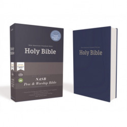 NASB, Church Bible (Pew Bible), Hardcover, Blue, 1995 Text, Comfort Print