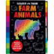 Scratch and Draw Farm Animals - Scratch Art Activity Book