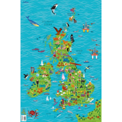 Children’s Wall Map of the United Kingdom and Ireland: Ideal Way for Kids to Improve Their Uk Knowledge