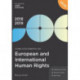 Core Documents on European and International Human Rights 2018-19