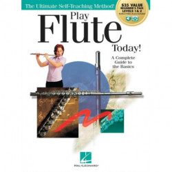 Play Flute Today! Beginner's Pack: Level 1 & 2 Method Book With Audio & Video Access