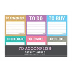 Knock Knock To Accomplish Sticky Note Packet