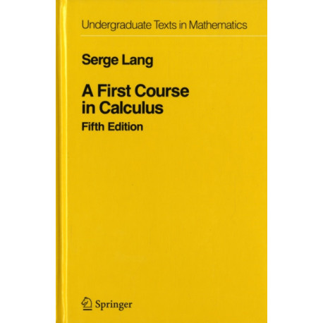 A First Course in Calculus