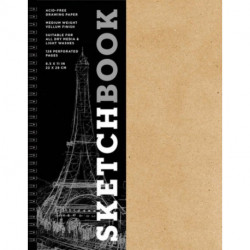 Sketchbook (basic large spiral Kraft)