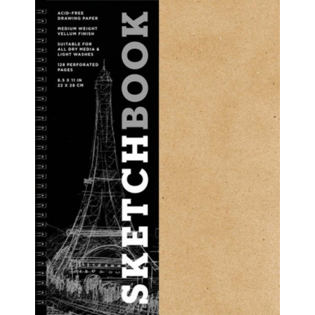 Sketchbook (basic large spiral Kraft)