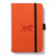 Dingbats A6 Pocket Wildlife Orange Tiger Notebook - Graphed