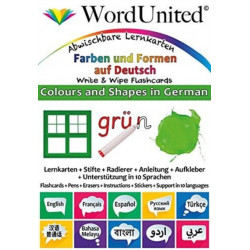 Colours and Shapes in German: Write & Wipe Flashcards