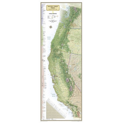 Pacific Crest Trail, Boxed: Wall Maps History & Nature