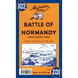 Battle of Normandy - Michelin Historical Map 102: Map