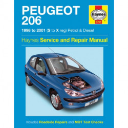 Peugeot 206 Petrol & Diesel (98 - 01) Haynes Repair Manual