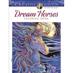 Creative Haven Dream Horses Coloring Book