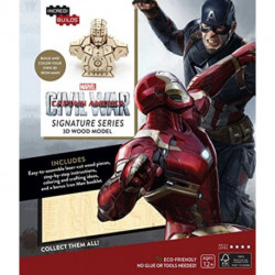 IncrediBuilds: Marvel's Captain America: Civil War: Iron Man Signature Series 3D Wood Model