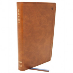NET Bible, Thinline Large Print, Leathersoft, Brown, Comfort Print: Holy Bible