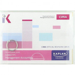 P1 MANAGEMENT ACCOUNTING - REVISION CARDS