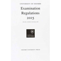 University of Oxford Examination Regulations 2015