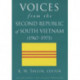 Voices from the Second Republic of South Vietnam (1967–1975)