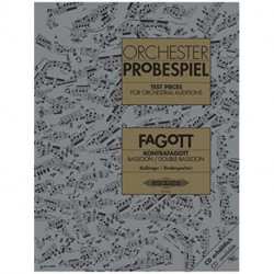 Test Pieces for Orchestral Auditions: Bassoon, Double Bassoon