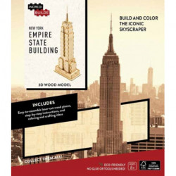 IncrediBuilds: New York: Empire State Building 3D Wood Model