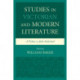 Studies in Victorian and Modern Literature: A Tribute to John Sutherland