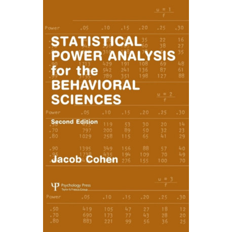 Statistical Power Analysis for the Behavioral Sciences