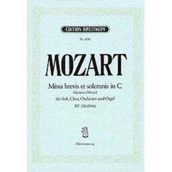 MISSA BREVIS IN C MAJOR K 220 196B SPARR