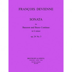 SONATA IN G MINOR OP24 NO5 BASSOON & BAS