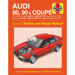 Audi 80, 90 & Coupe Petrol (Oct 86 - 90) Haynes Repair Manual