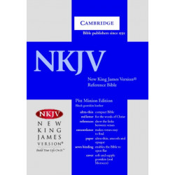 NKJV Pitt Minion Reference Bible, Black Goatskin Leather, Red-letter Text, NK446:XR