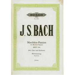 St. Matthew Passion BWV 244 (Vocal Score)