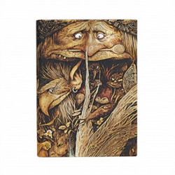 Mischievous Creatures Midi Unlined Hardcover Journal (Elastic Band Closure)