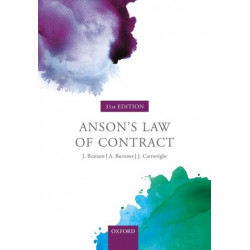 Anson's Law of Contract