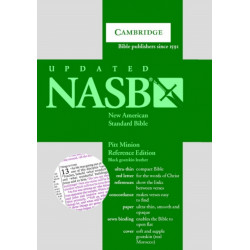 NASB Pitt Minion Reference Bible, Black Goatskin Leather, Red-letter Text, NS446:XR