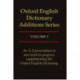 Oxford English Dictionary Additions Series: Volume 3
