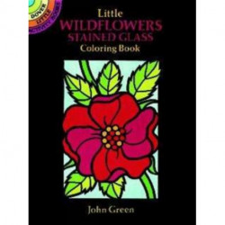 Little Wildflowers Stained Glass Coloring Book: Dover Little Activity Books