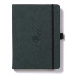 Dingbats A4+ Wildlife Green Deer Notebook - Dotted