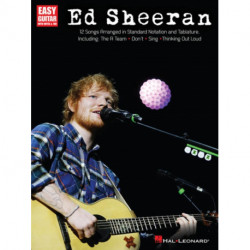 Ed Sheeran for Easy Guitar: 12 Songs Arranged in Standard Notation and Tab
