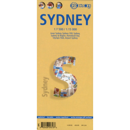Sydney, Borch Map: Sydney, Inner Sydney, Sydney CBD, Sydney & Region, Homebush Bay, Olympic Park, Airport Sydney