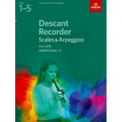 Descant Recorder Scales & Arpeggios, ABRSM Grades 1-5: from 2018