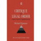 Critique of the Legal Order: Crime Control in Capitalist Society