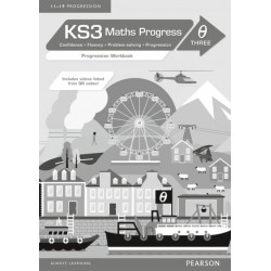 KS3 Maths Progress Progression Workbook Theta 3 (pack of 8)