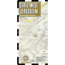 Streetwise Jerusalem Map - Laminated City Center Street Map of Jerusalem, Israel: City Plans